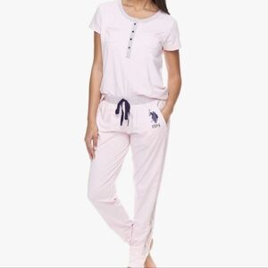NWT US Polo Assn Pink Pajama Set